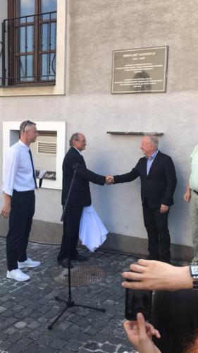 Inauguração Placa Rua Židovská, 1